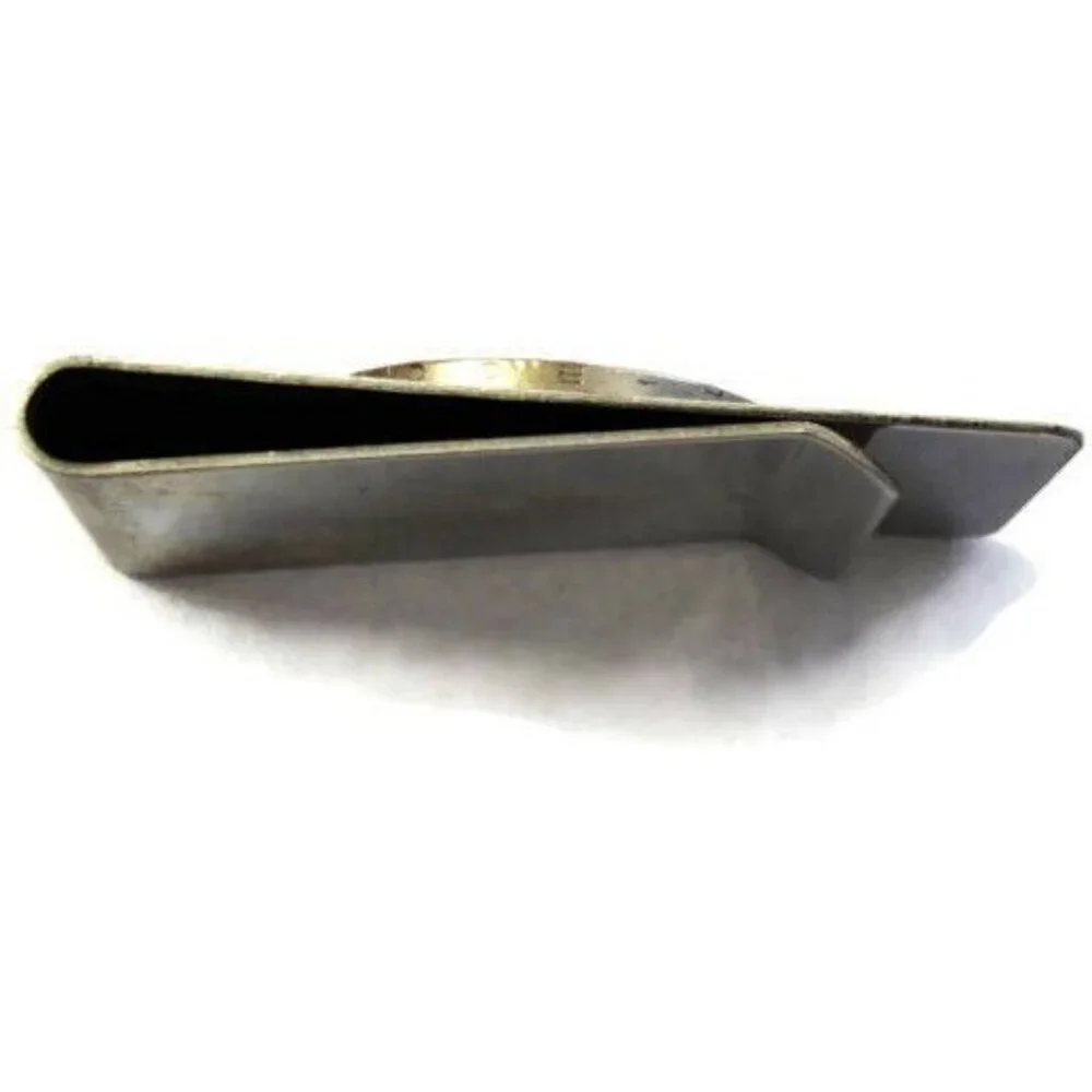 50 Centimos B.C.C.R. Coin Money Clip Stainless Steel Wallet Cash Holder Silver